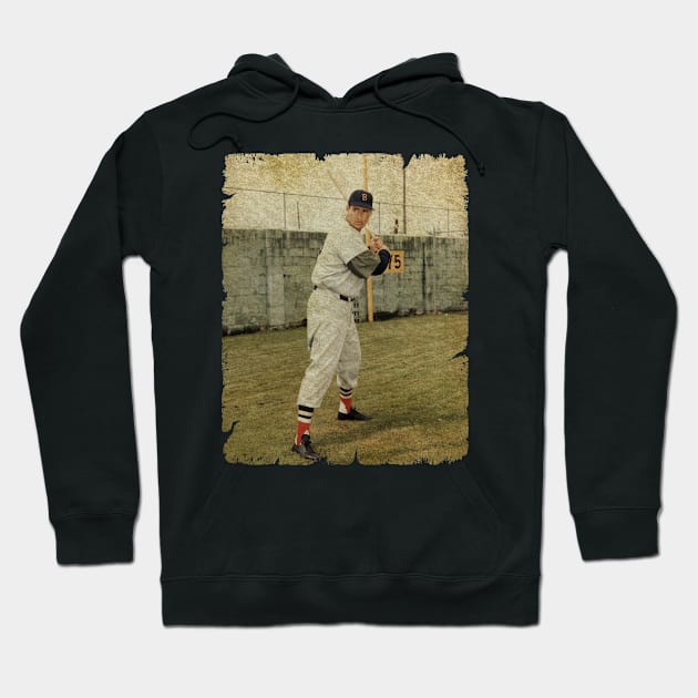 Ted Williams in Boston Red Sox Hoodie by Krizleberation